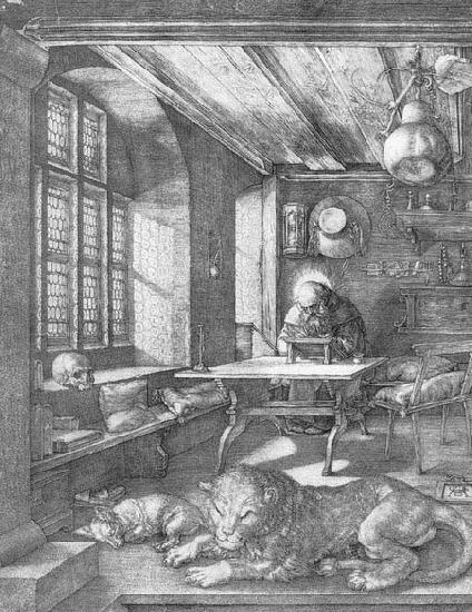 Albrecht Durer St Jerome in his Study